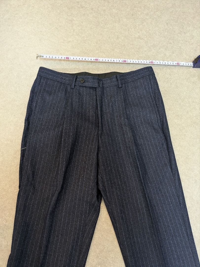 BEAMS HEART ネイビー ストライプ スーツ L 新品未使用