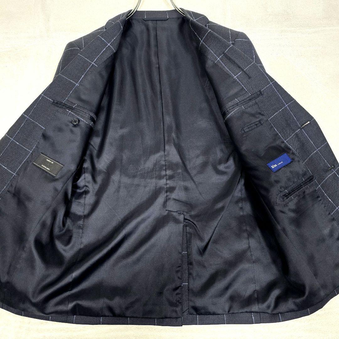 極美品 h'm tailored 3ピーススーツ マルゾット Super100