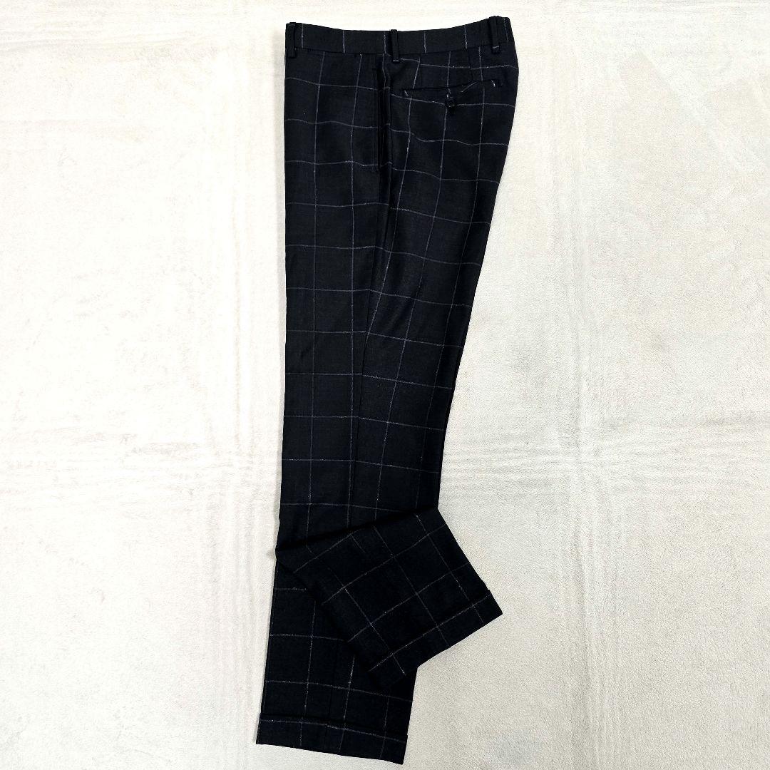 極美品 h'm tailored 3ピーススーツ マルゾット Super100