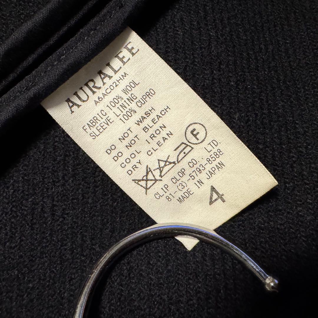 【AURALEE】ヘビーメルトン フードコート ウール100% 日本製 サイズ4
