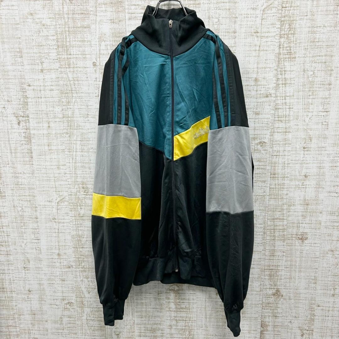 GT55《80s》アディダス　トラックジャケット　モーリシャス製　刺繡ロゴ