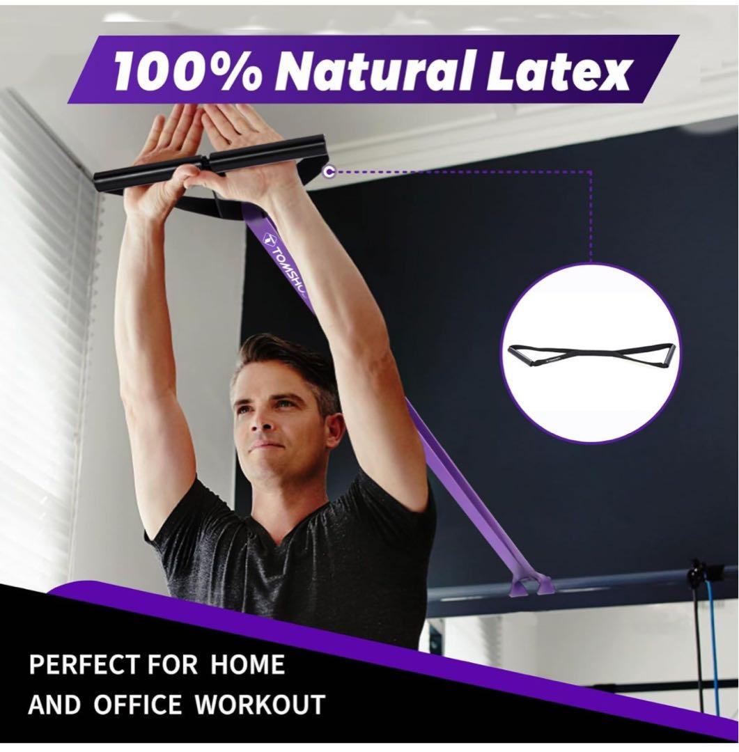 エクササイズバンド8点セット プルアップバンドセット ループバンド 5パック