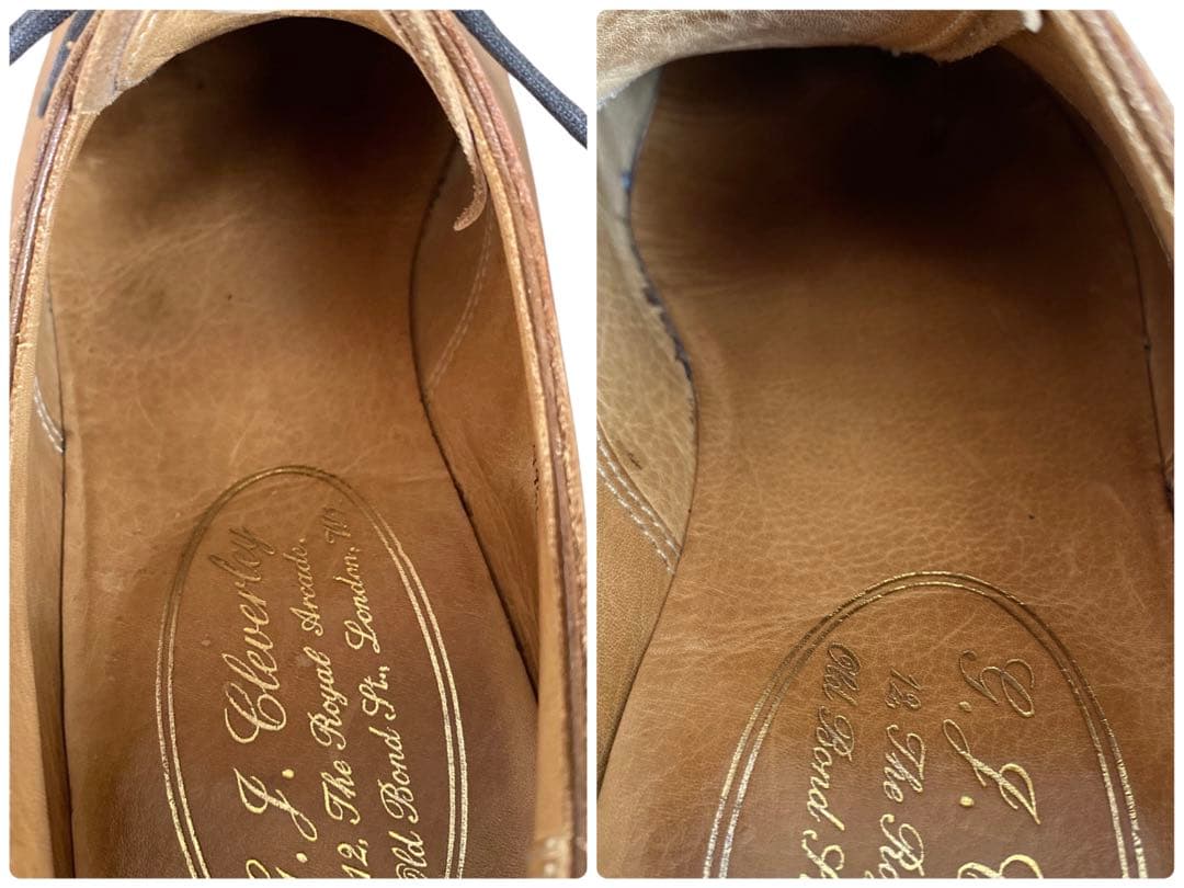 よ*ん様 ジョージクレバリー ドレスシューズ （25.5㌢） メダリオン ライト