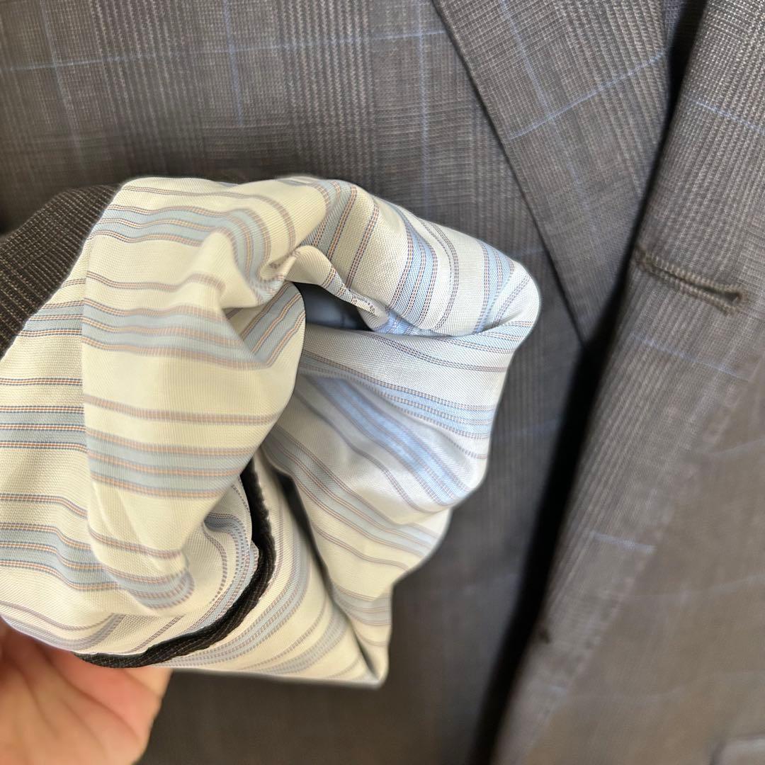 【used】beams f イタリア製 スーツ セットアップ ブラウン チェック