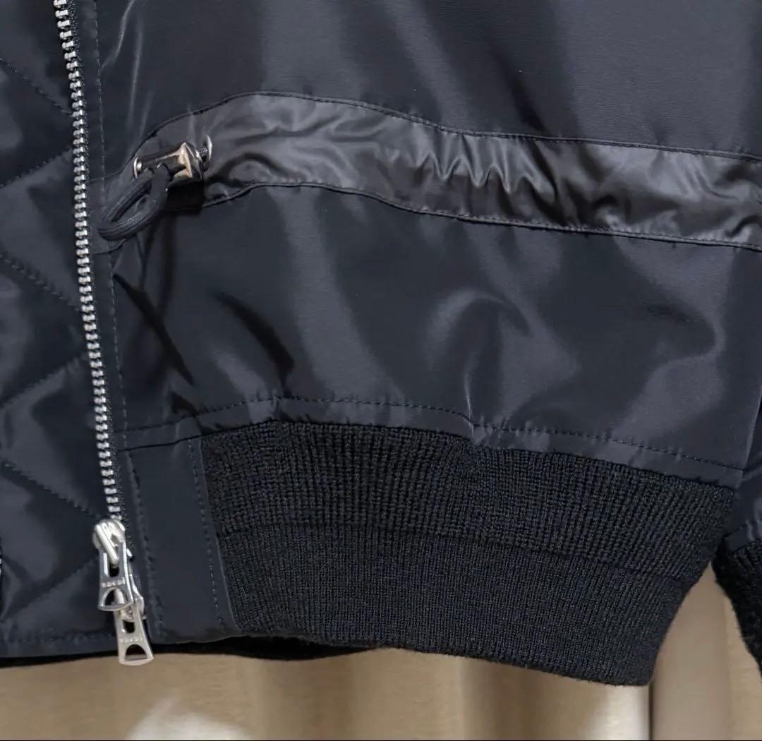 【美品】sacai MA-1 2025AW サイズ1 ブラック