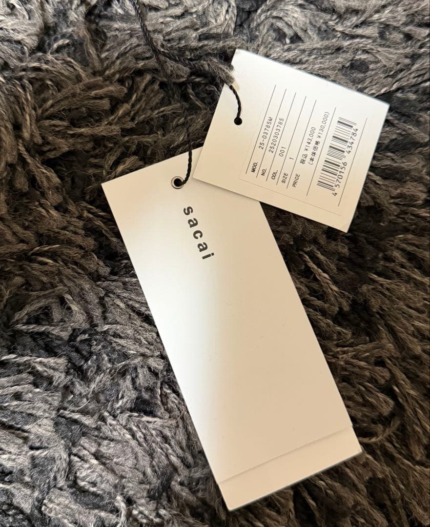 【美品】sacai MA-1 2025AW サイズ1 ブラック