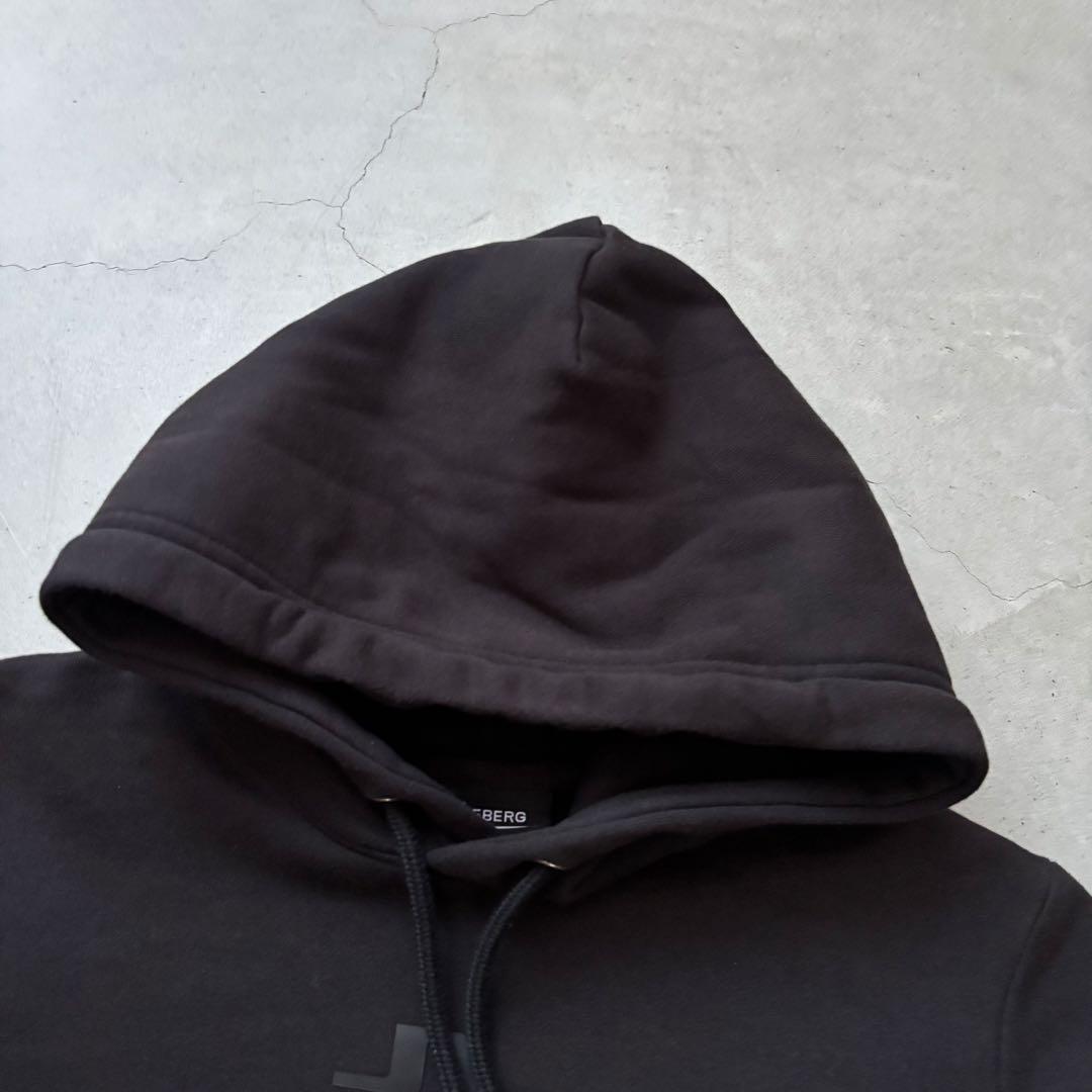 J.LINDEBERG ジェイリンドバーグ 裏起毛フードパーカー ブリッジロゴ