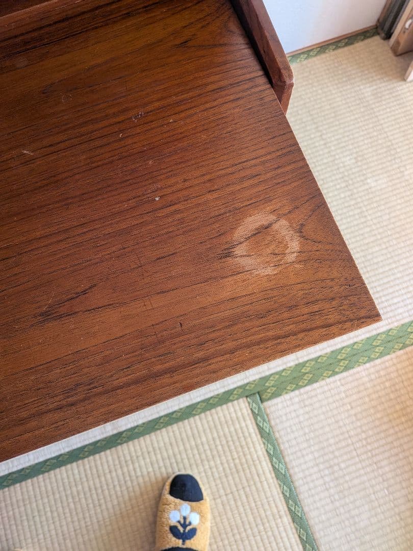 木製デスク 収納付き　ライティングビューロー