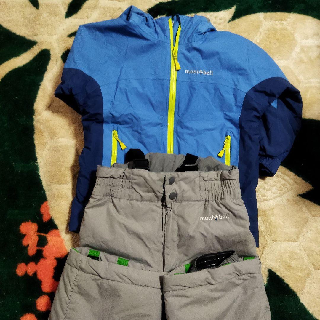mont-bell　パウダーステップ　上下セット　スキー　スノボ　スノーウェア