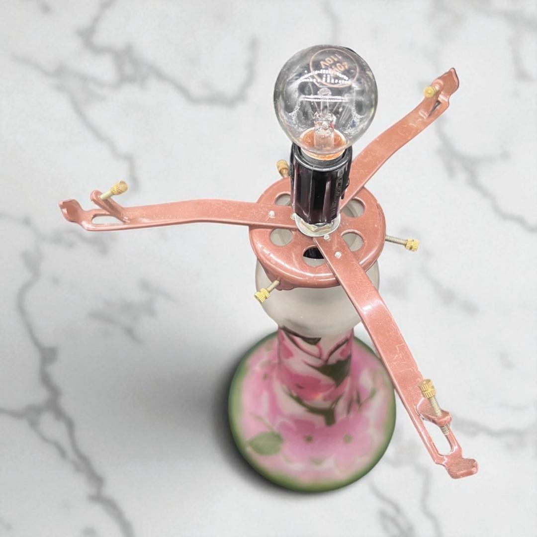 フォロー割　ガレ風　テーブルランプ　フロアランプ　アンティーク調　高さ49cm