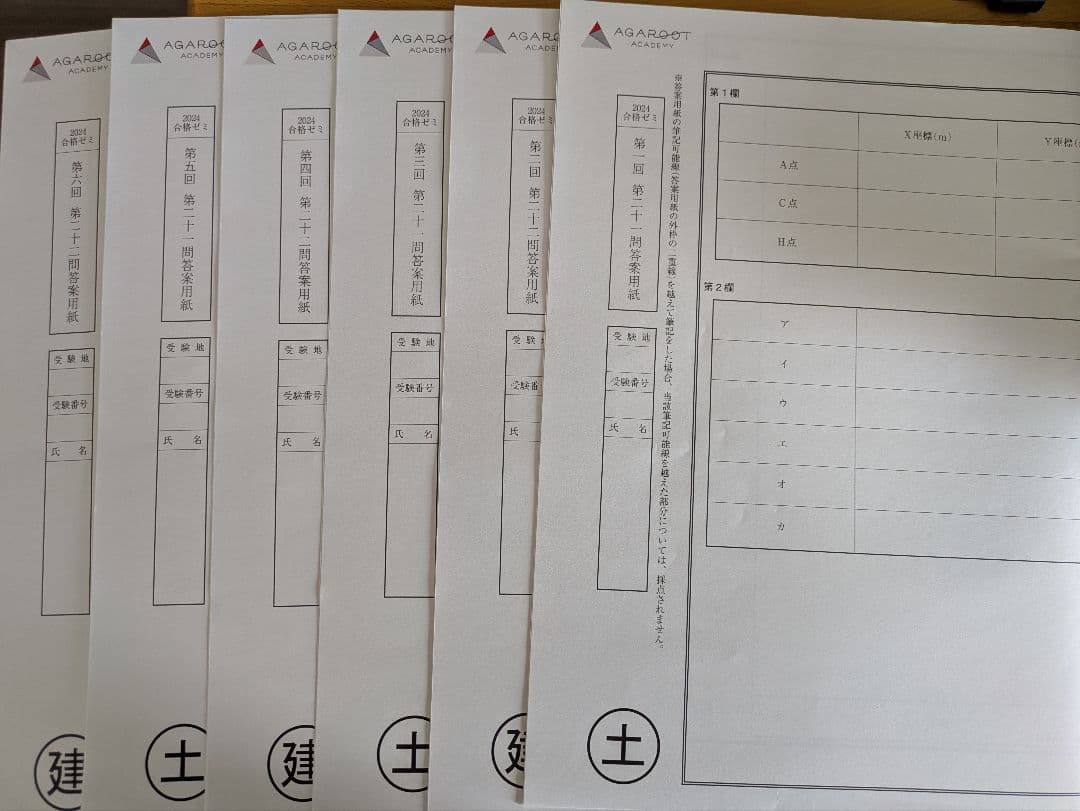 土地家屋調査士試験 アガルート合格ゼミ2024年度 全6回分
