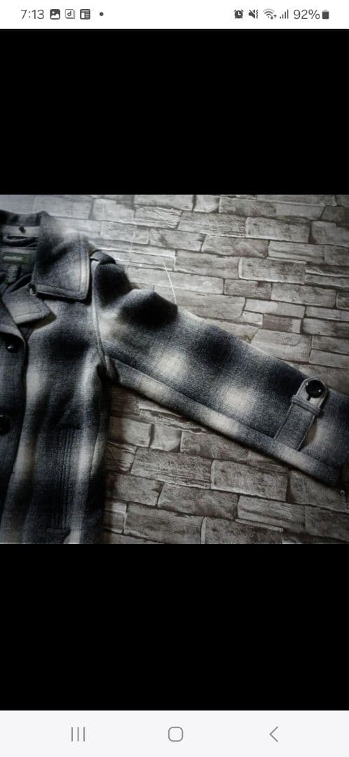 テンダーロイン サブカルチャー オンブレチェック Pコート