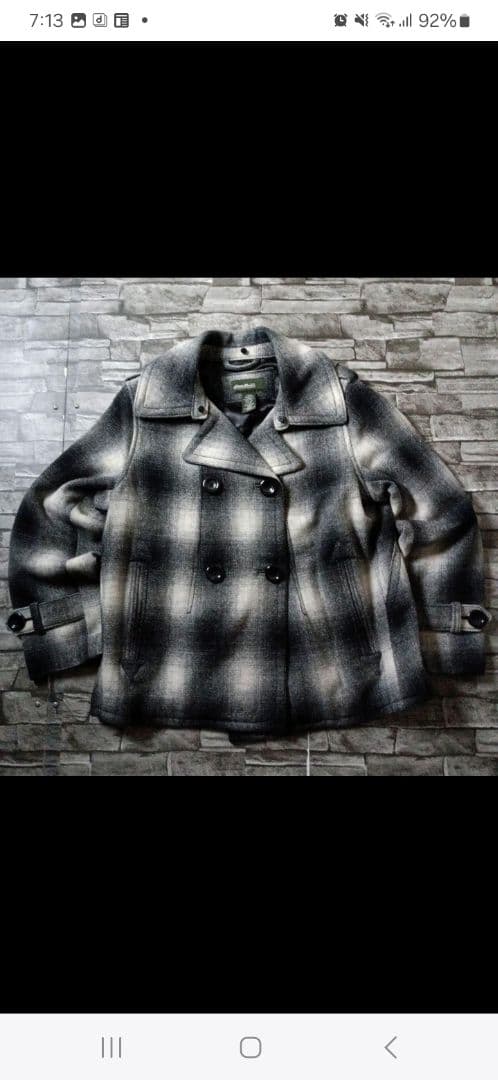 テンダーロイン サブカルチャー オンブレチェック Pコート