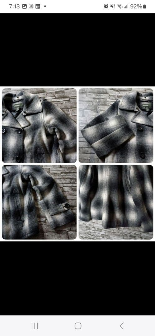 テンダーロイン サブカルチャー オンブレチェック Pコート