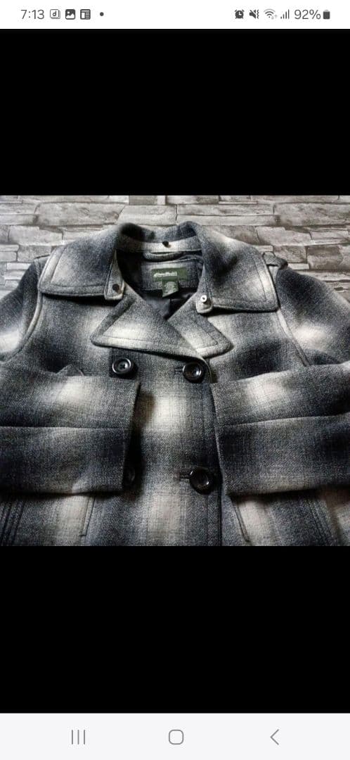 テンダーロイン サブカルチャー オンブレチェック Pコート