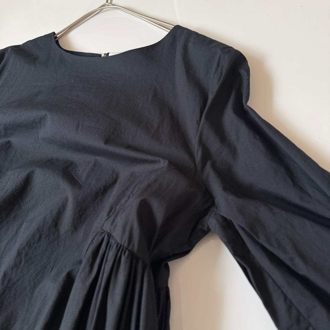 Merlette マーレット BYWARD ギャザースリーブ ティアードドレス