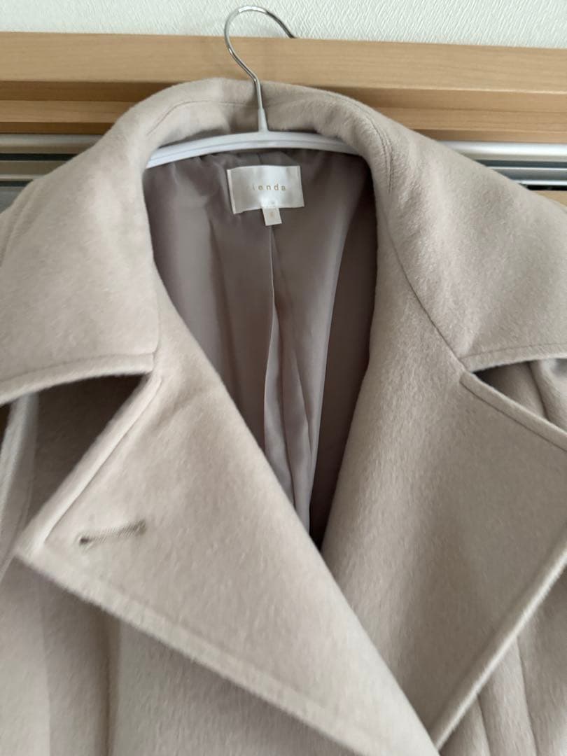 rienda リエンダ　スタンドカラーシェイプドチェスターコート