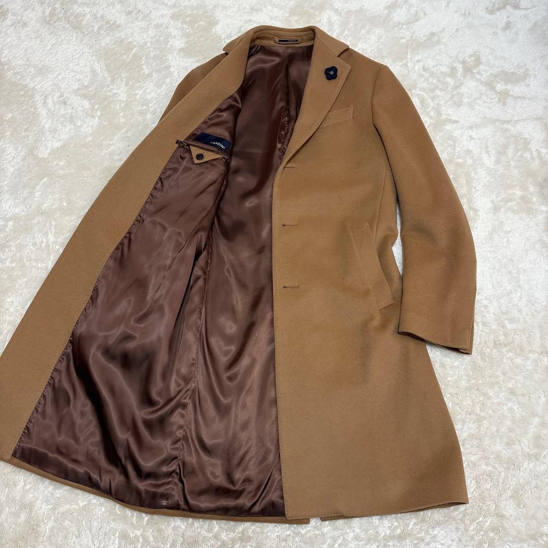 美品 ラルディーニ コート チェスターコート ブートニエール 46