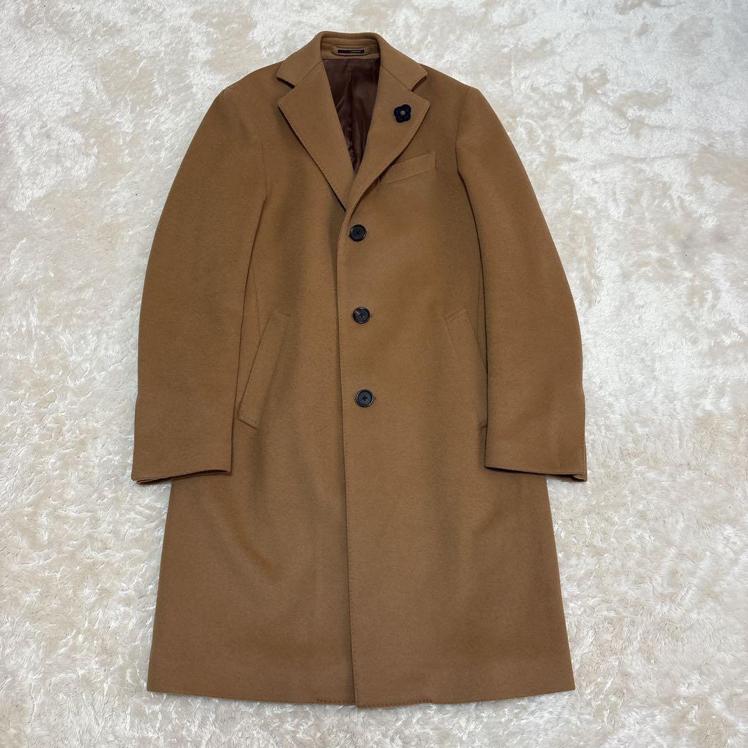 美品 ラルディーニ コート チェスターコート ブートニエール 46