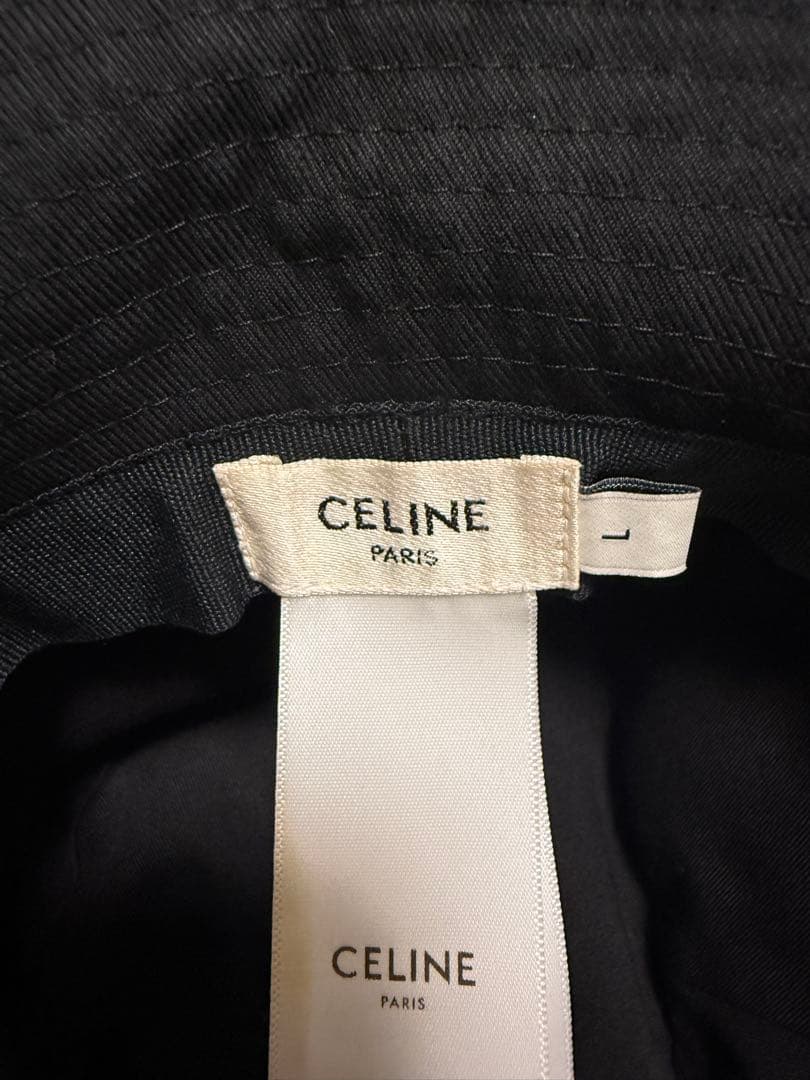 セリーヌ CELINE Bucket Hat ウルトラブラック Lサイズ