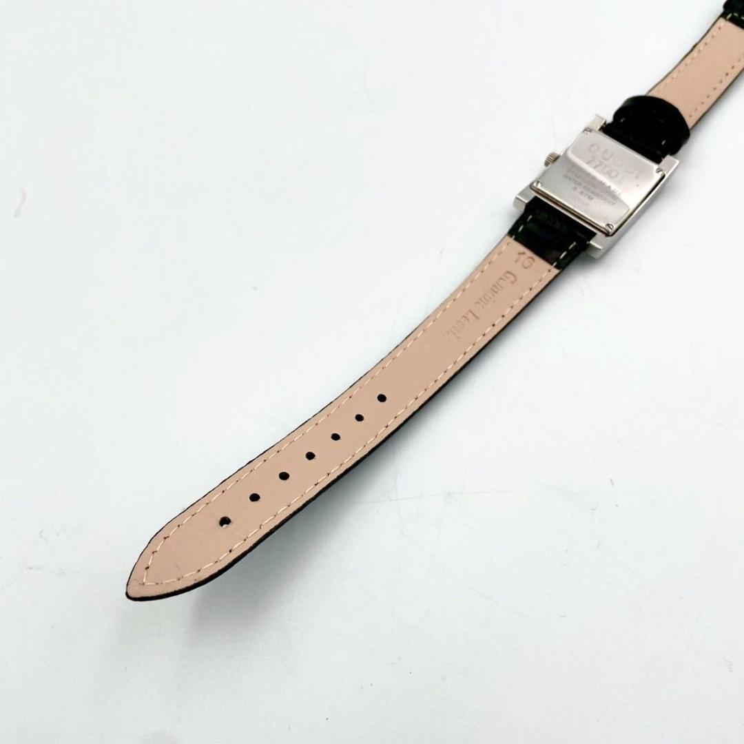 449 新品ベルト グッチ 7700L 腕時計 クオーツ スクエア レザー 稼働