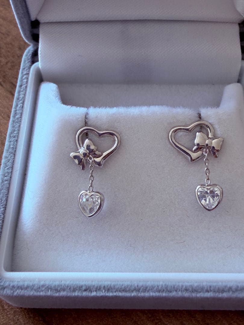 K14WG ダイヤピアス