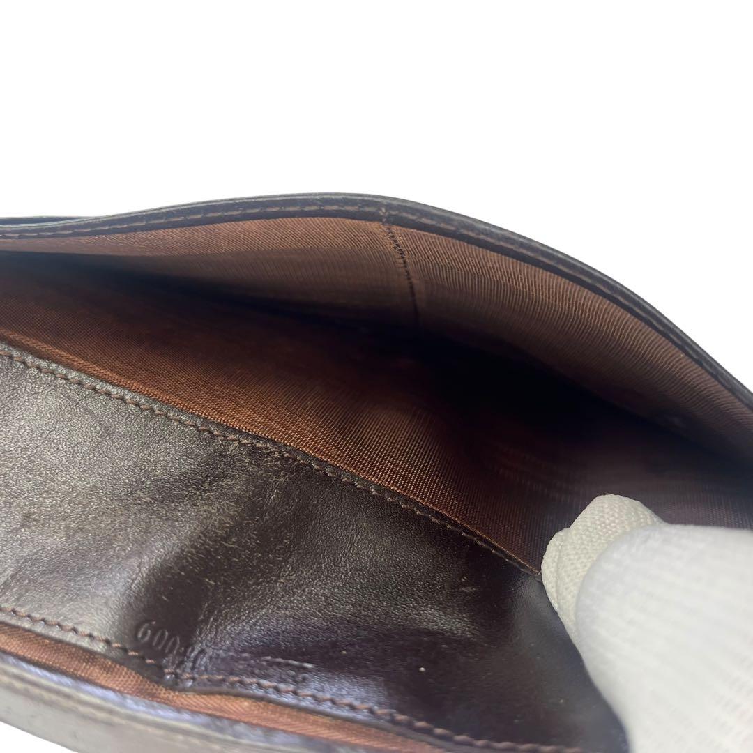 FENDI フェンディ 長財布 ズッカ 折り財布 フラップ 本革