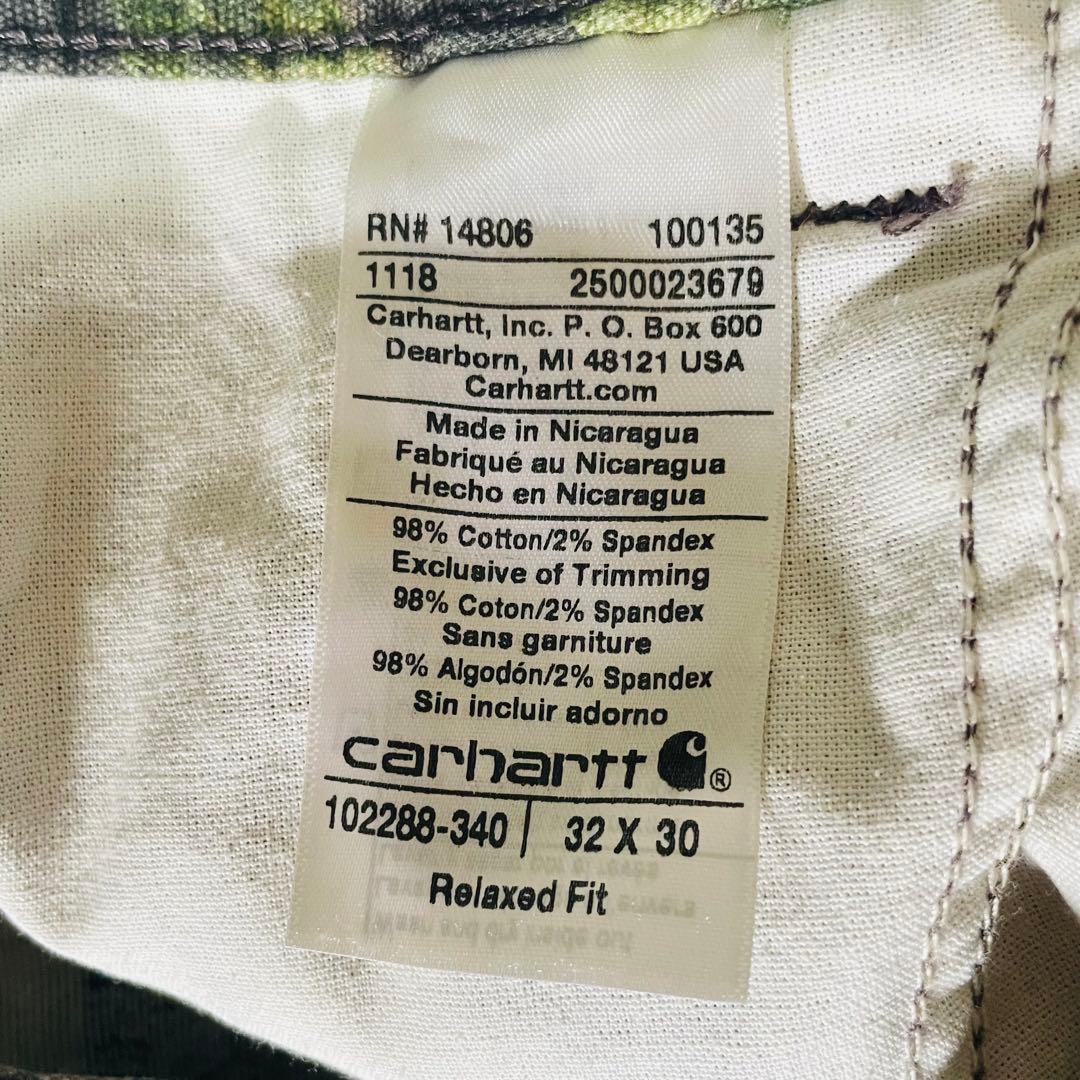 神サイズ　32×30 carhartt リアルツリーカモペインターパンツ　希少