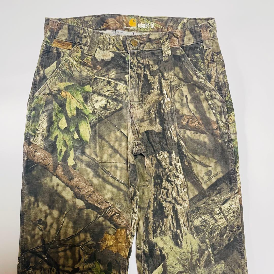 神サイズ　32×30 carhartt リアルツリーカモペインターパンツ　希少