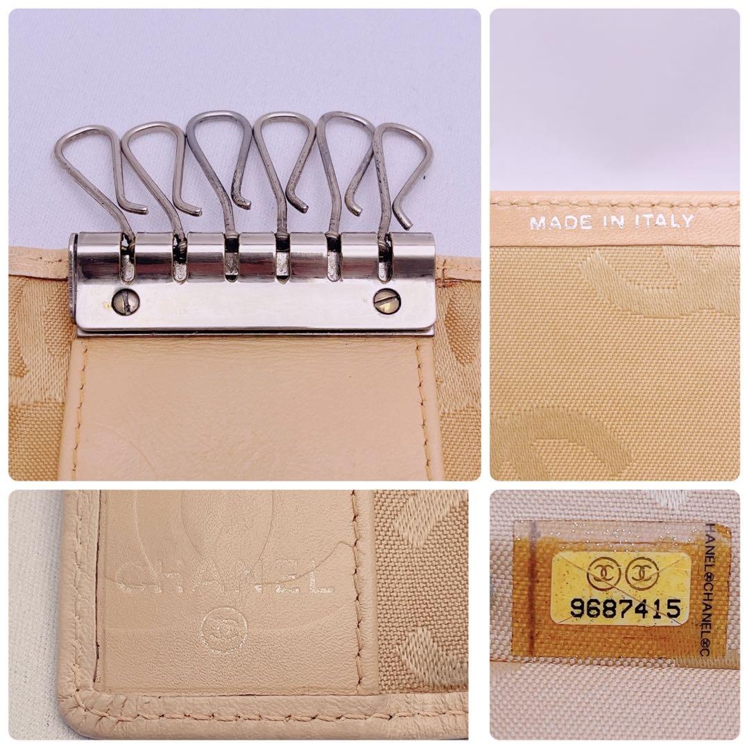 CHANEL　シャネル　カンボンライン　6連　キーケース