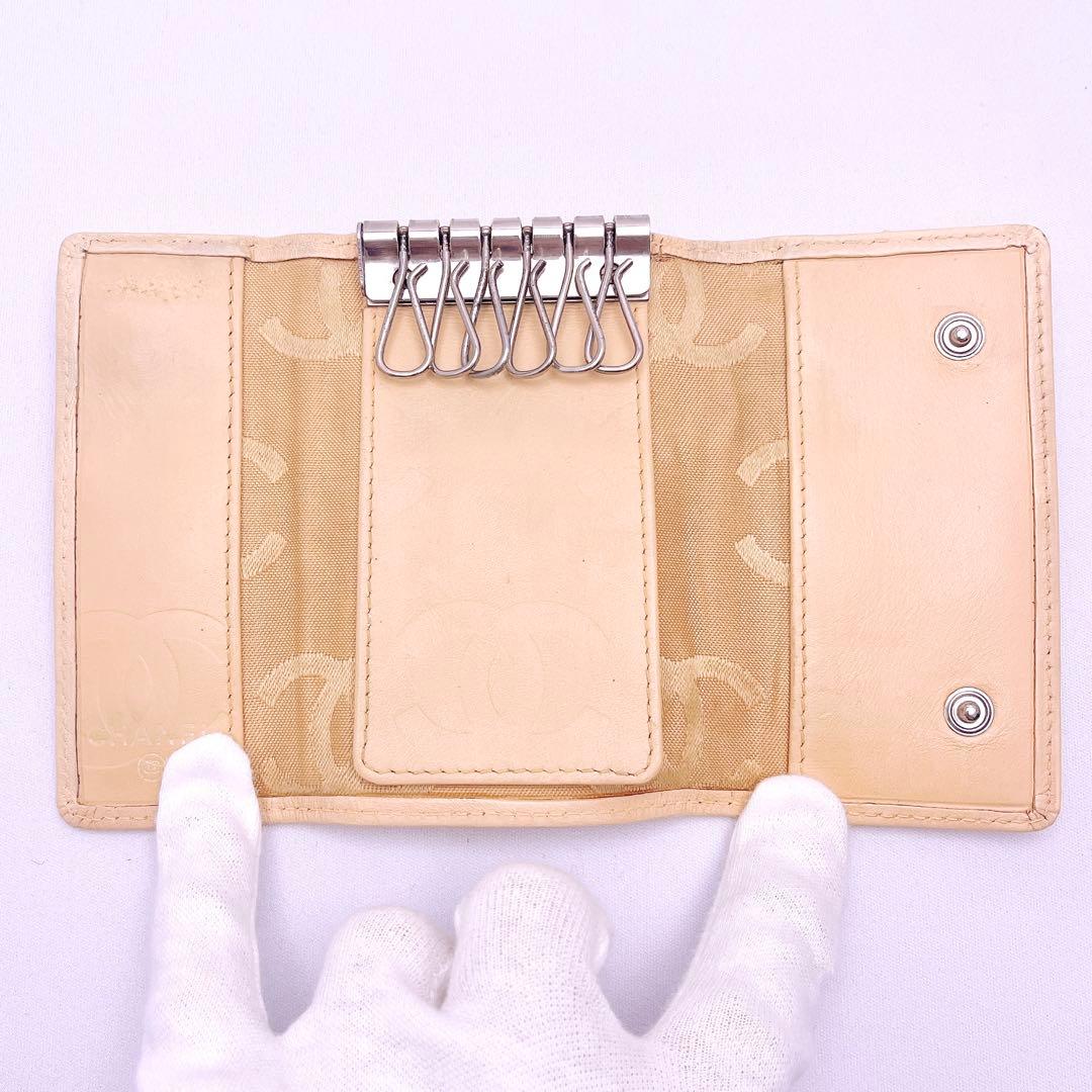 CHANEL　シャネル　カンボンライン　6連　キーケース