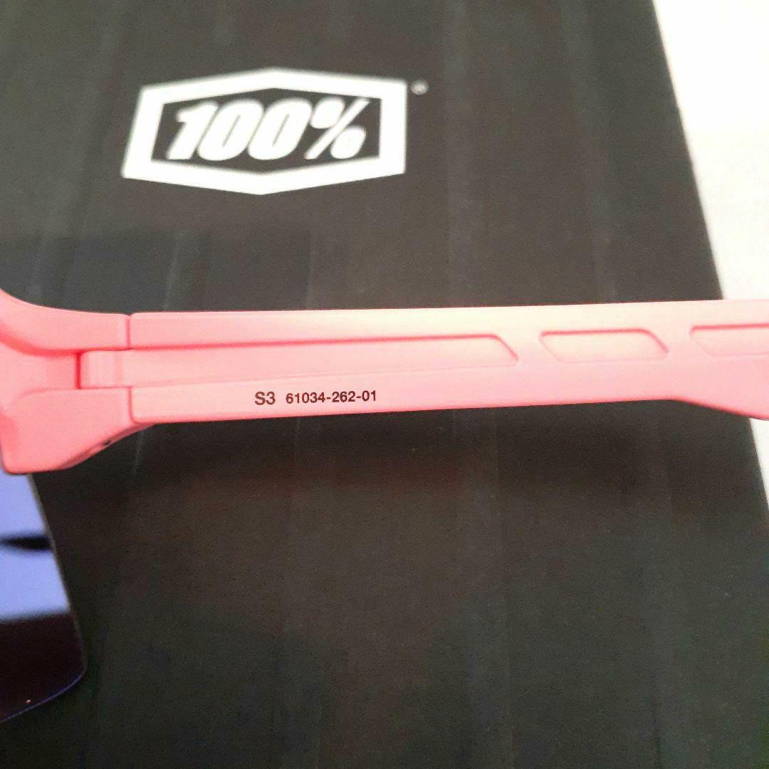 ほり 100% S3 ネオンピンク パープルミラーレンズ ワンハンドレッド