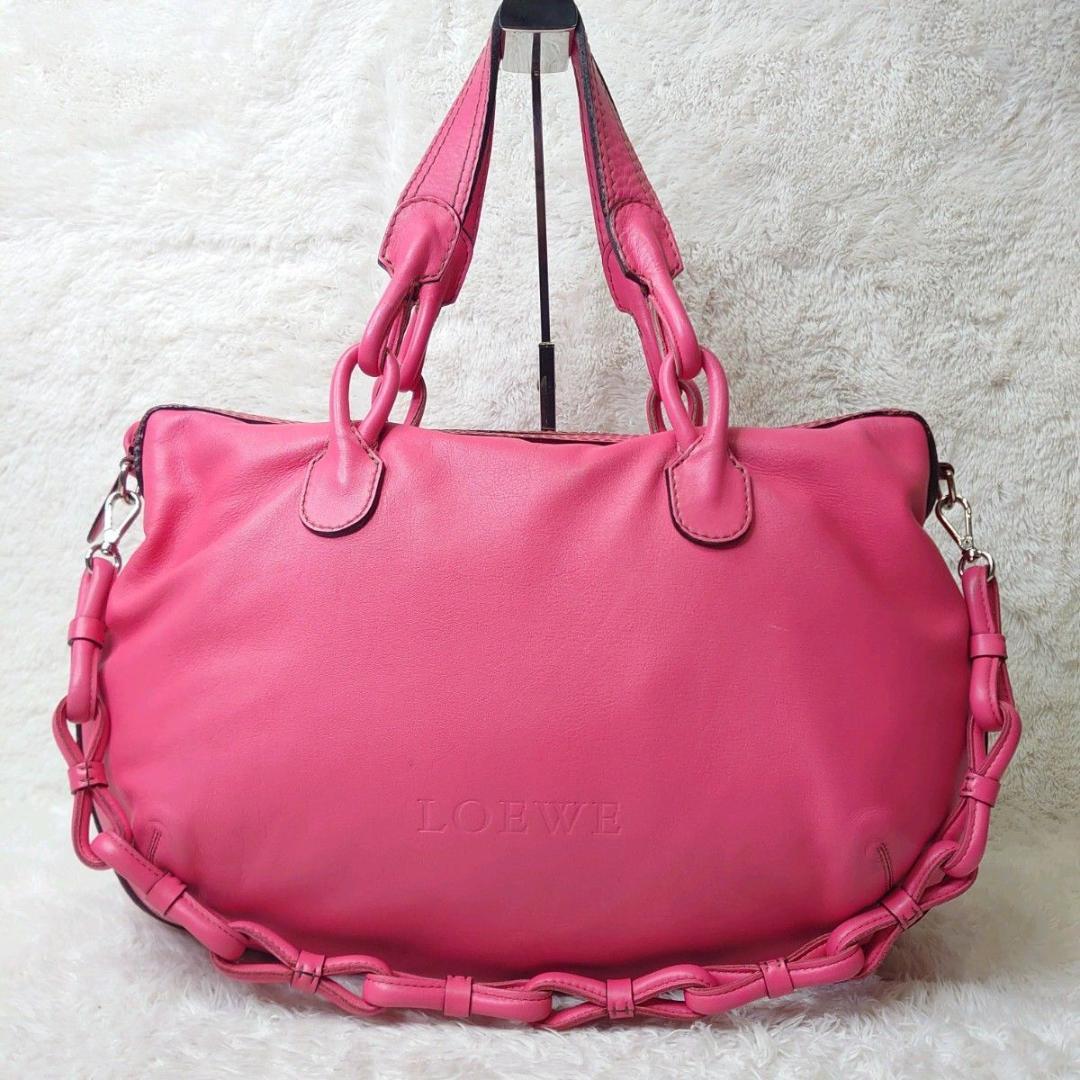 【希少色】LOEWE ロエベ フィエスタ 2way トートバッグ アナグラム