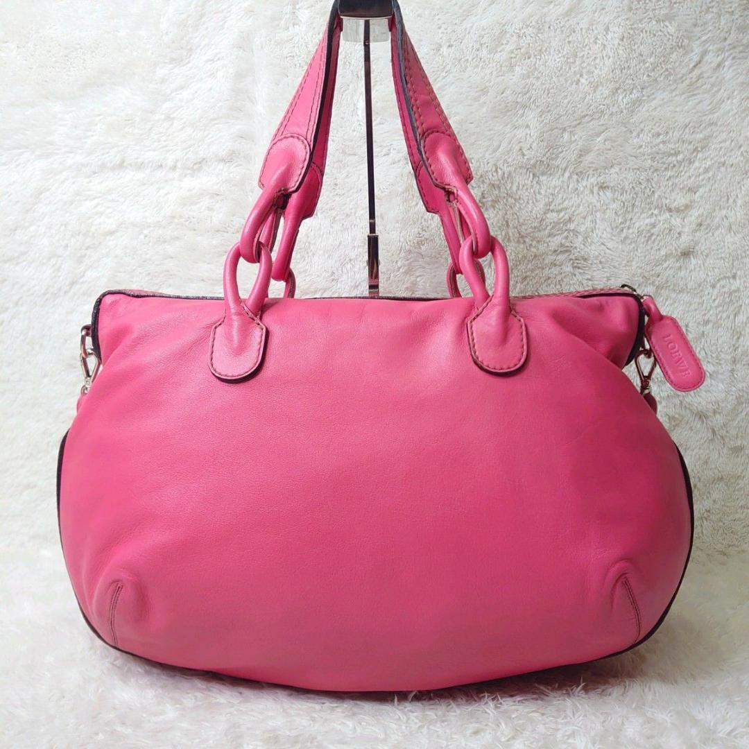 【希少色】LOEWE ロエベ フィエスタ 2way トートバッグ アナグラム