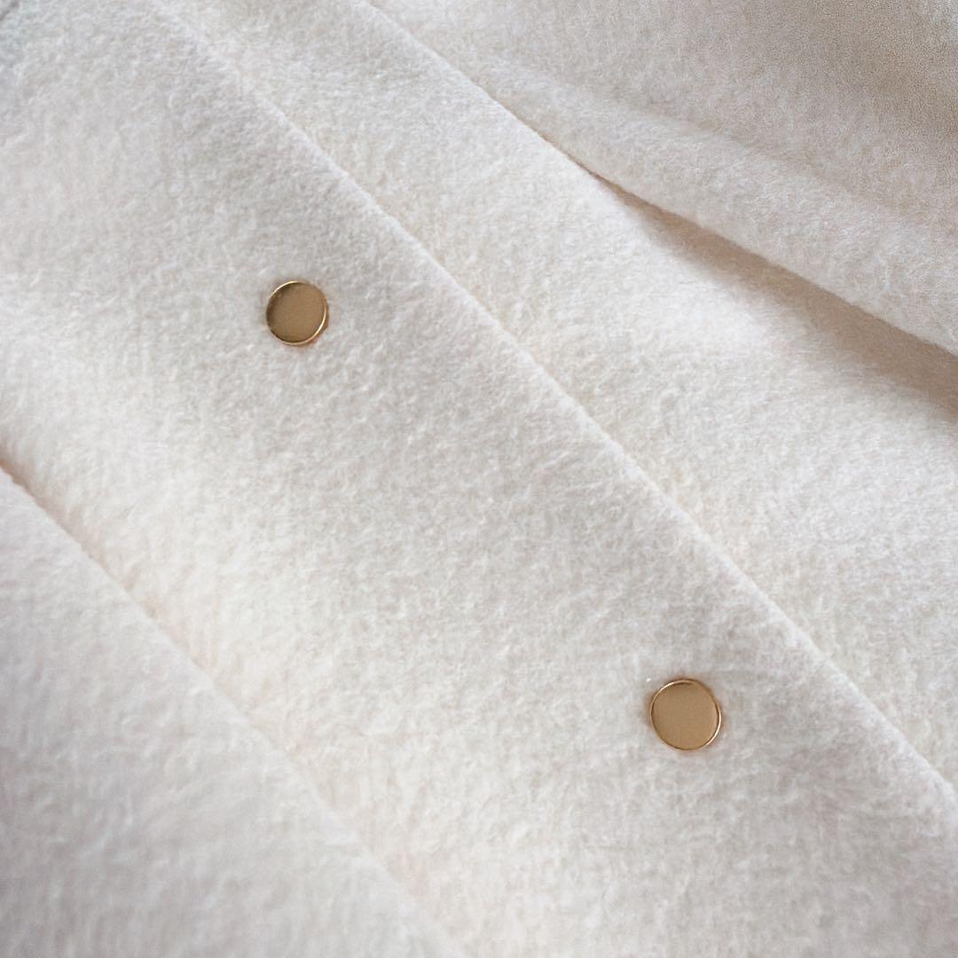 美品✨【ユナイテッドアローズ】ペプラムショートコート アイボリーホワイト 36