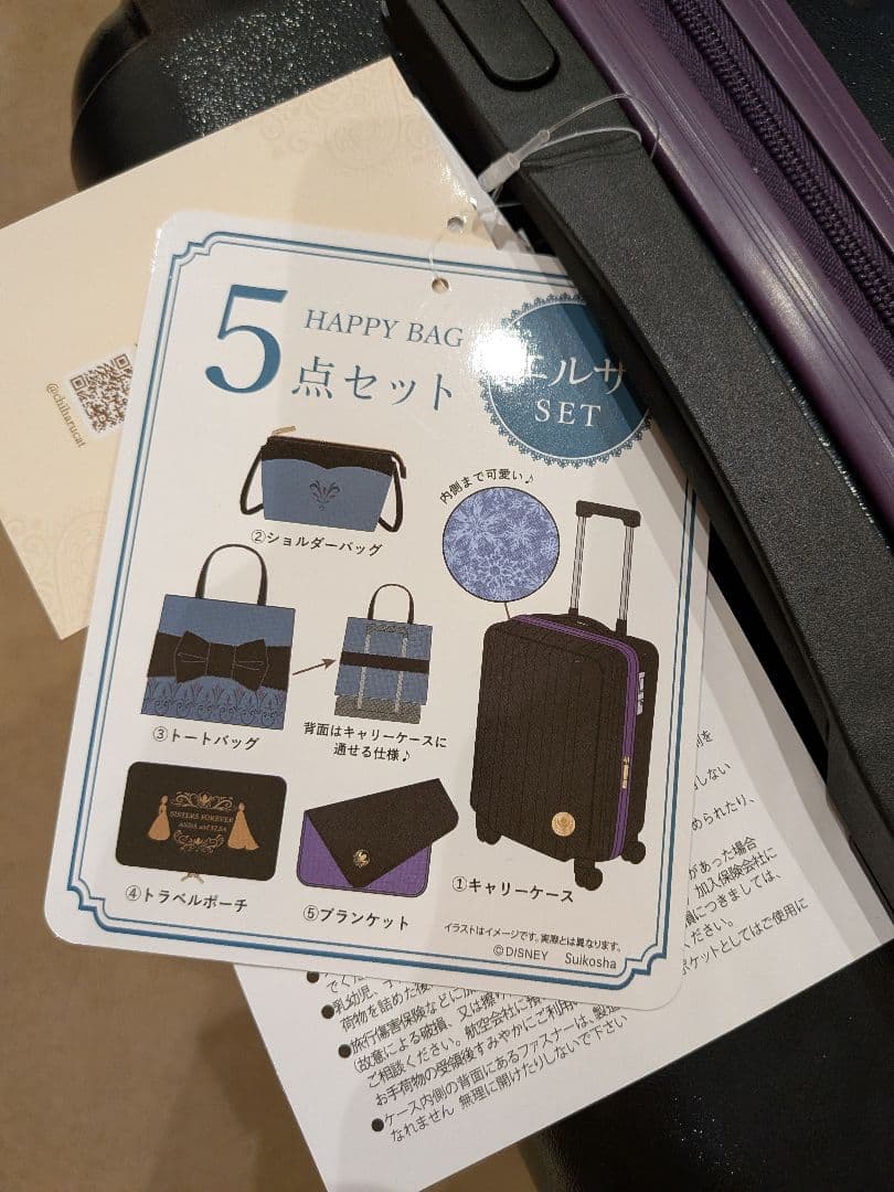 キャリーケース　アナ雪　エルサ