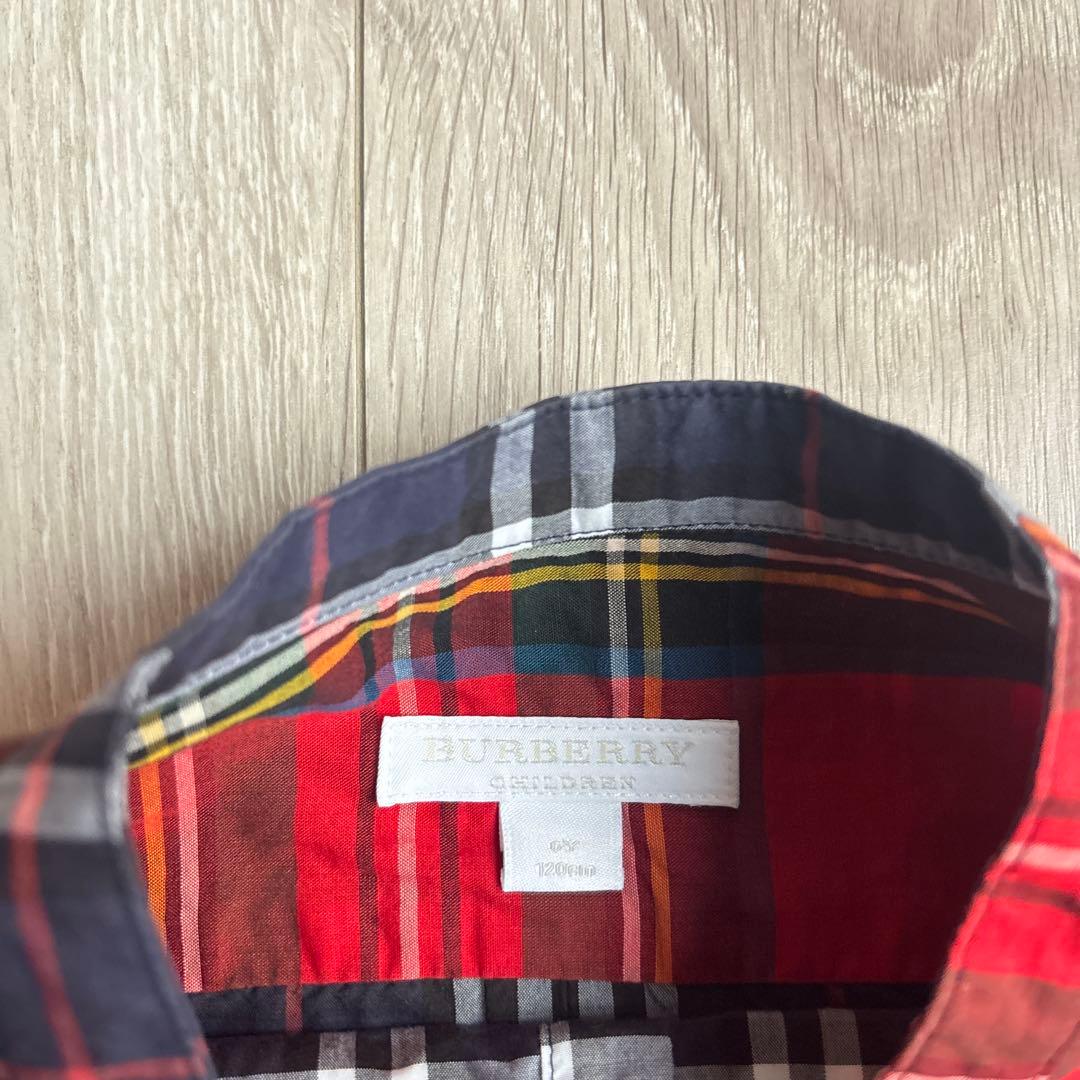 【送料込み／3枚セット】　BURBERRY チェック 長袖シャツ 116、120