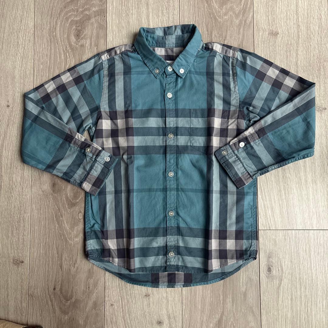【送料込み／3枚セット】　BURBERRY チェック 長袖シャツ 116、120