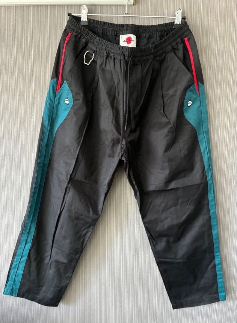 PUNK DRUNKERS XL 蛇パンツ ブラック/ターコイズ