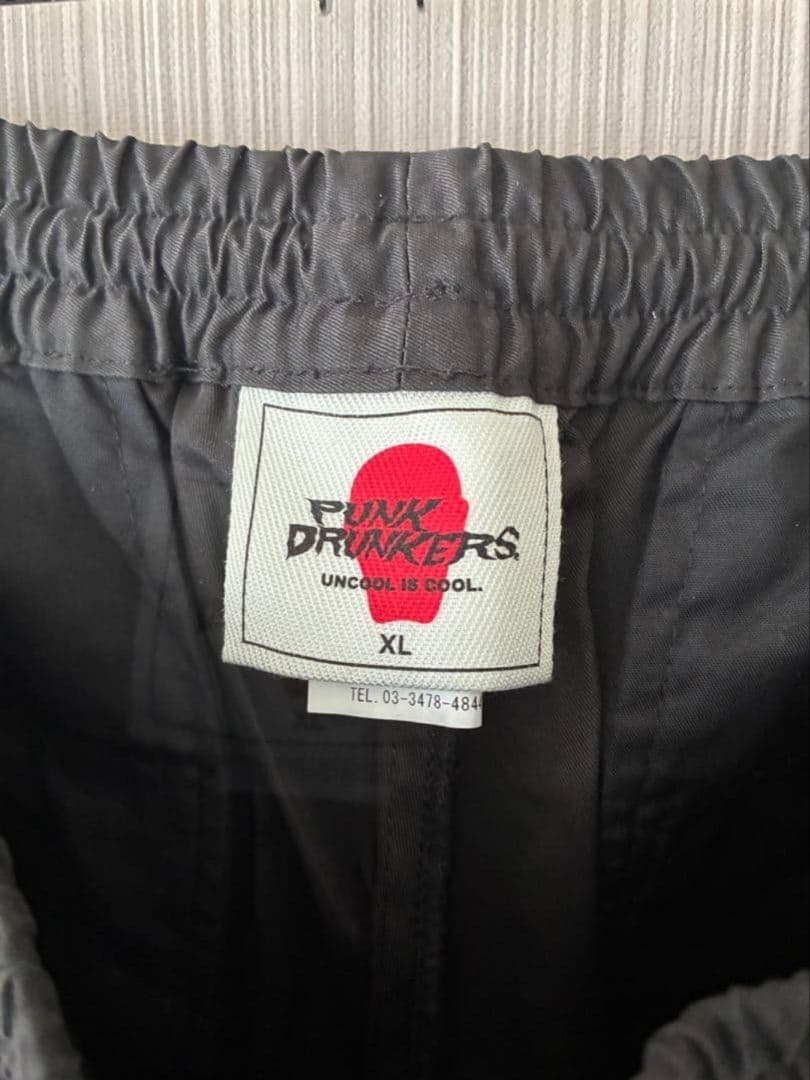 PUNK DRUNKERS XL 蛇パンツ ブラック/ターコイズ