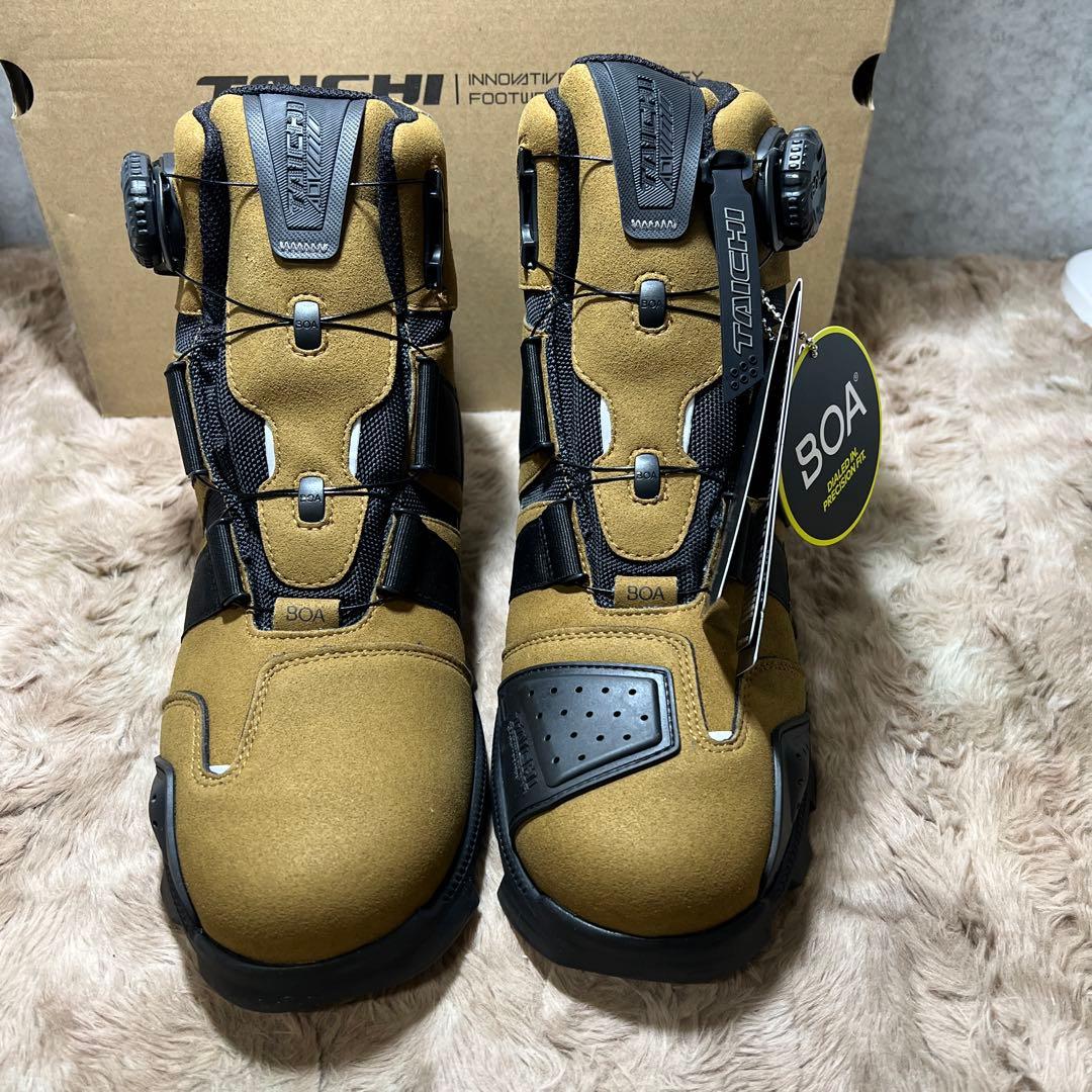 RSタイチ　バイク ライディングシューズ 靴 防水 プロテクター内蔵 BOA