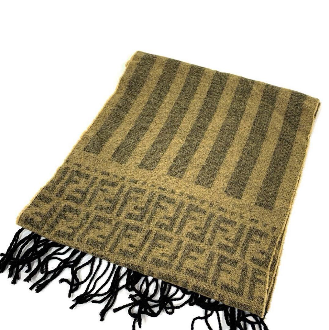 専用❗️美品♡FENDI✨フェンディ F F ズッカ柄　マフラー　正規品鑑定済み