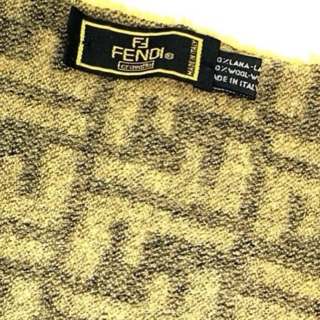 専用❗️美品♡FENDI✨フェンディ F F ズッカ柄　マフラー　正規品鑑定済み