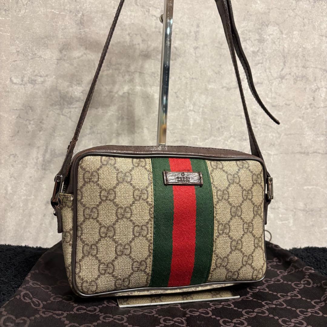 GUCCI グッチ ショルダーバッグ シェリー カメラバッグ GG スプリーム