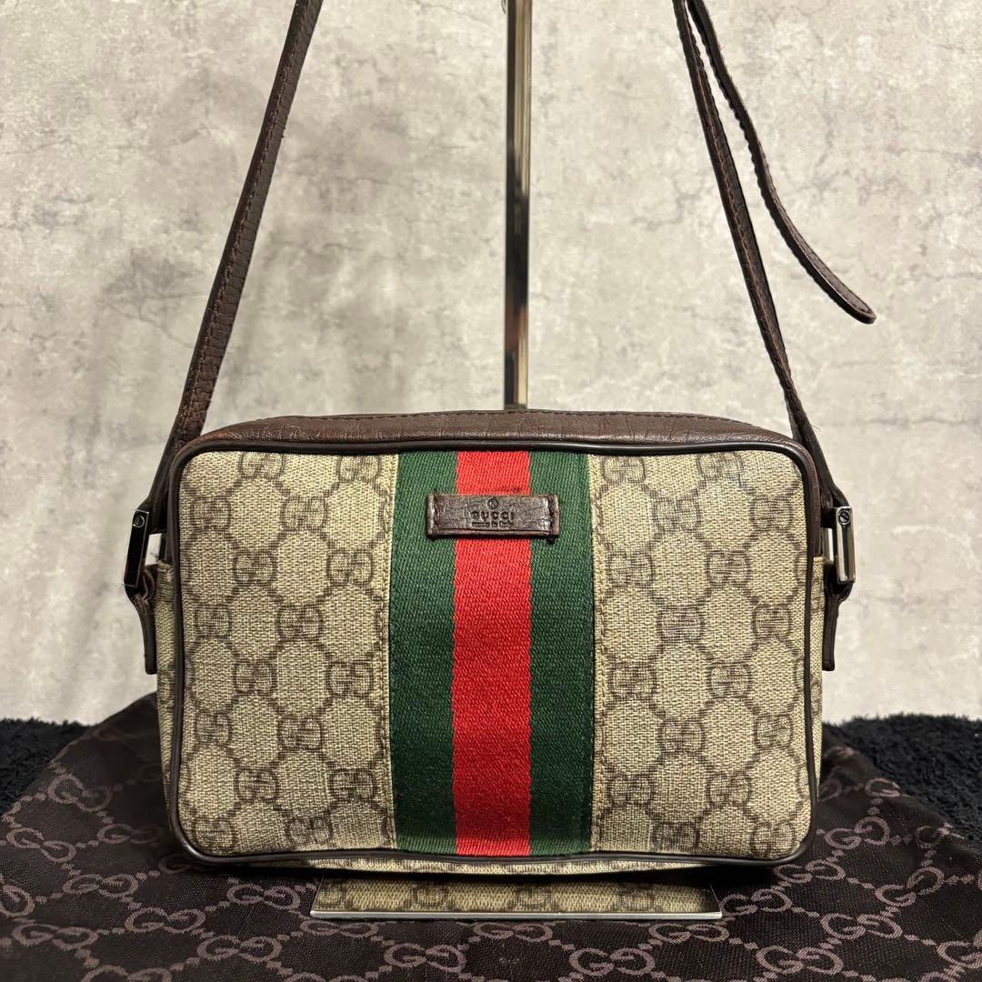 GUCCI グッチ ショルダーバッグ シェリー カメラバッグ GG スプリーム
