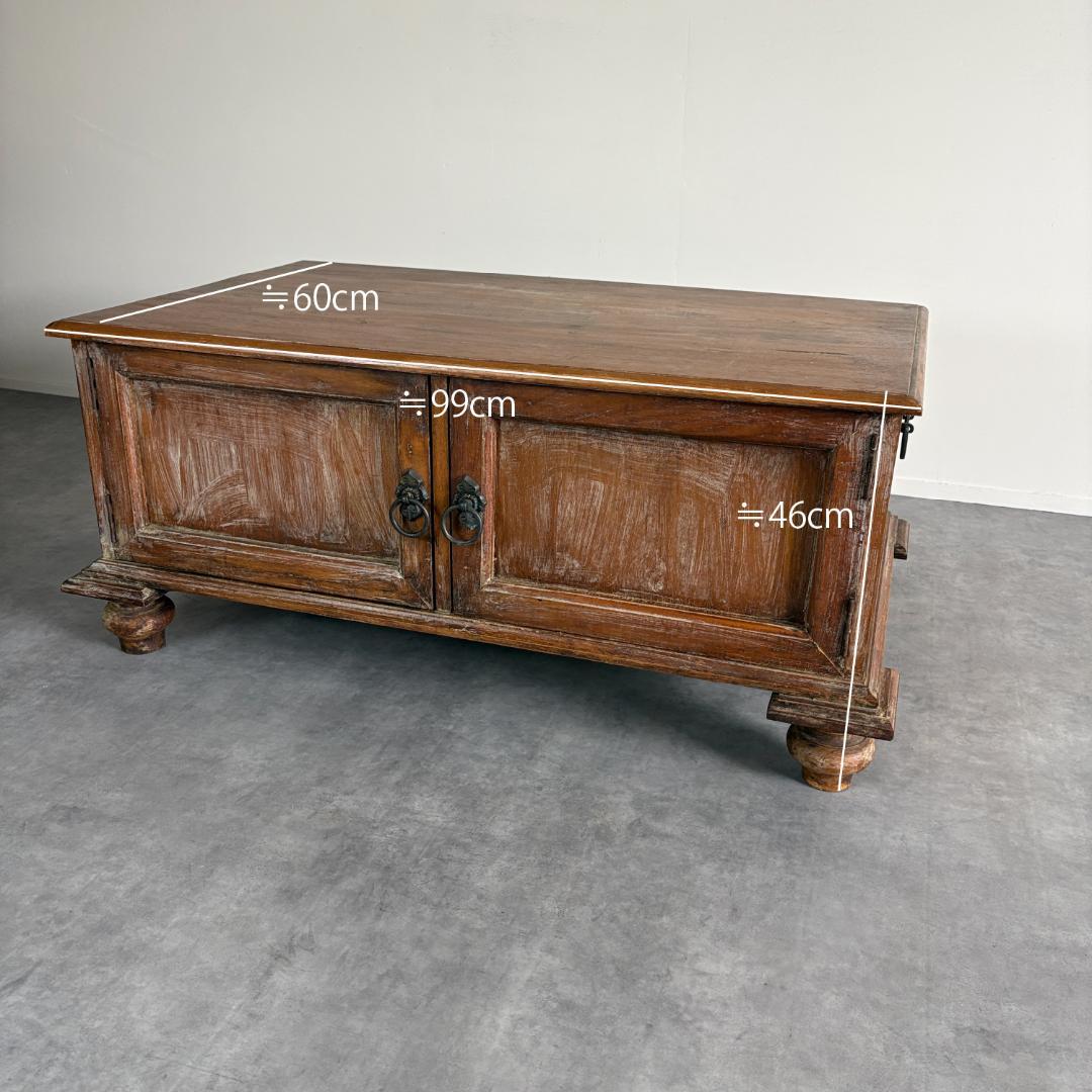 アンティーク　サイドボード 　希少　ミャンマーチーク材