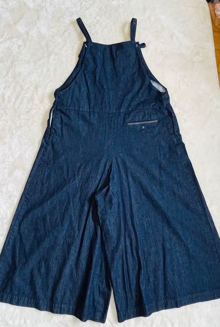 【美品✨】パラスパレス　オールインワン ダンガリー　インディゴ　デニム　F