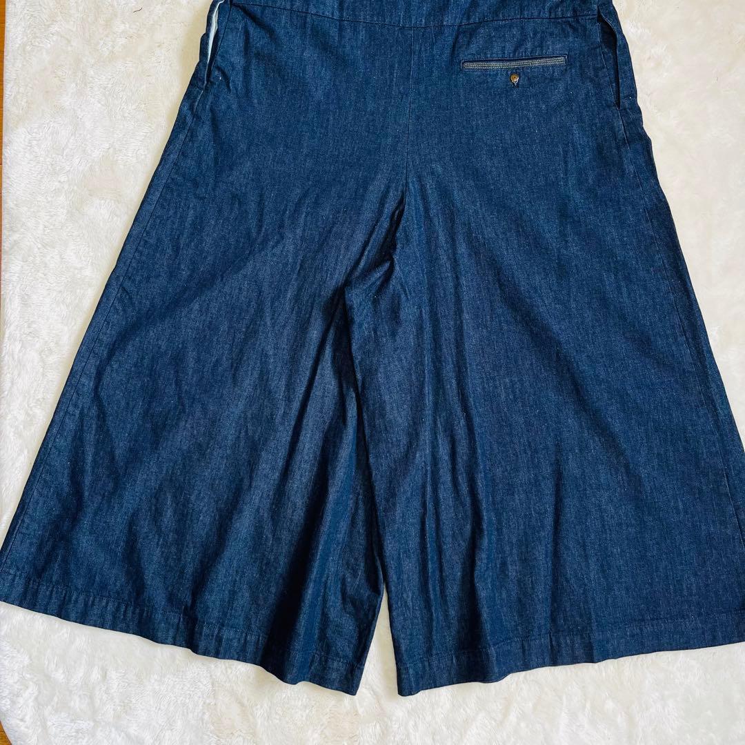 【美品✨】パラスパレス　オールインワン ダンガリー　インディゴ　デニム　F