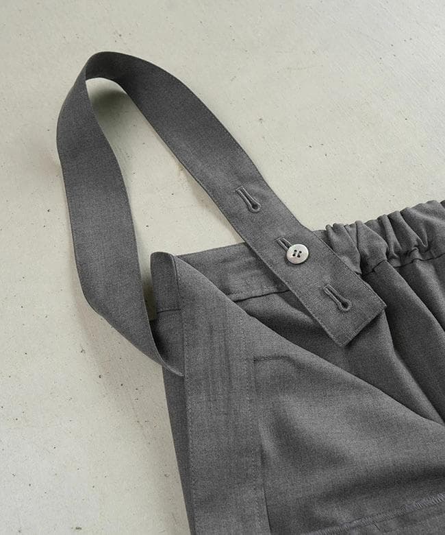 SOLAMONAT LARME ソラモナラーム サロペットパンツチャコール 38