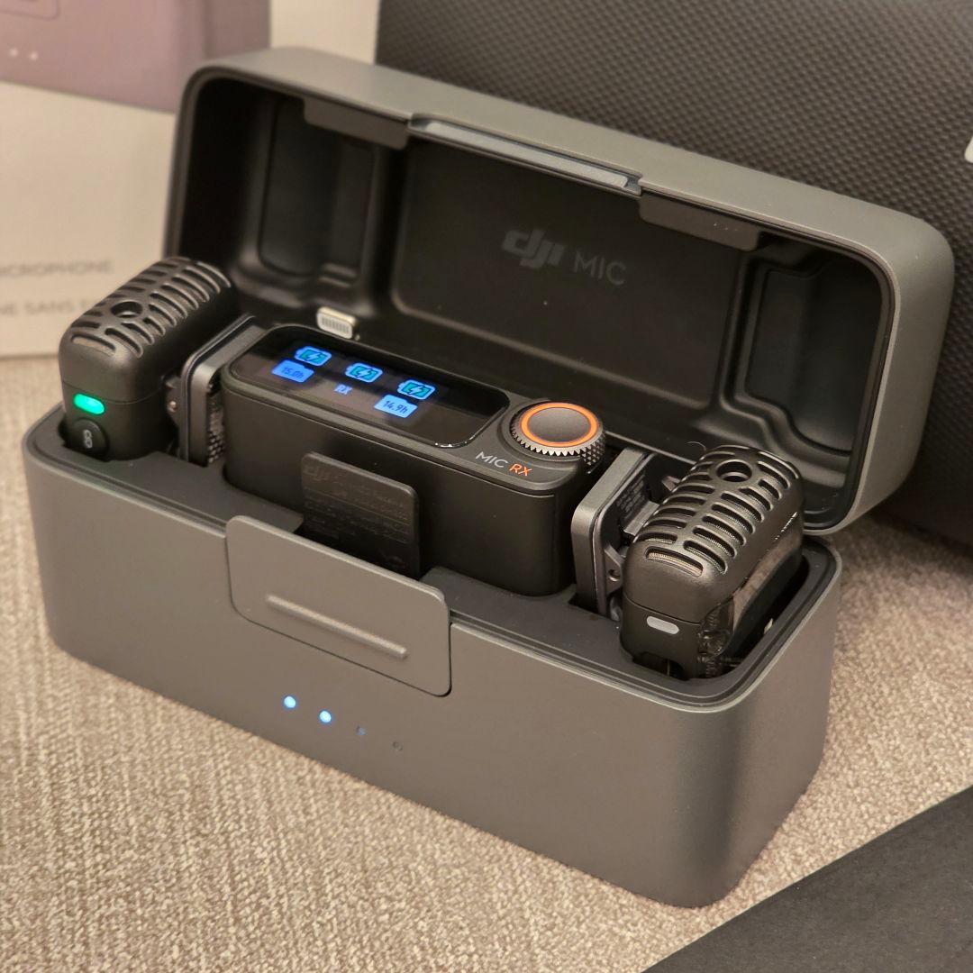 DJI Mic2 本体 トランスミッター×2 + レシーバー×1 + 充電ケース